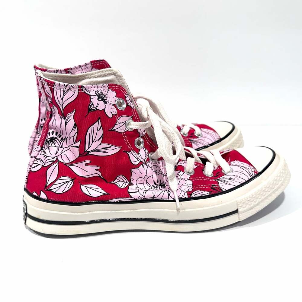 Converse Chuck Taylor All Star Vintage Cherry Blossom High Top Sneakers - Picture 3 of 8